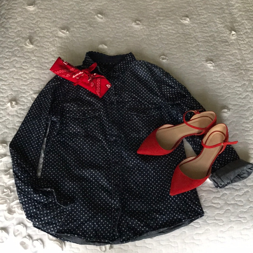 J. Crew Denim Button Down Shirt